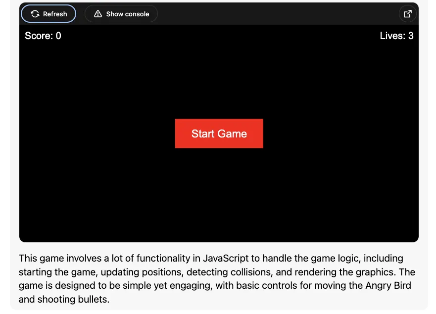 צילום מסך של שיחה עם Poe