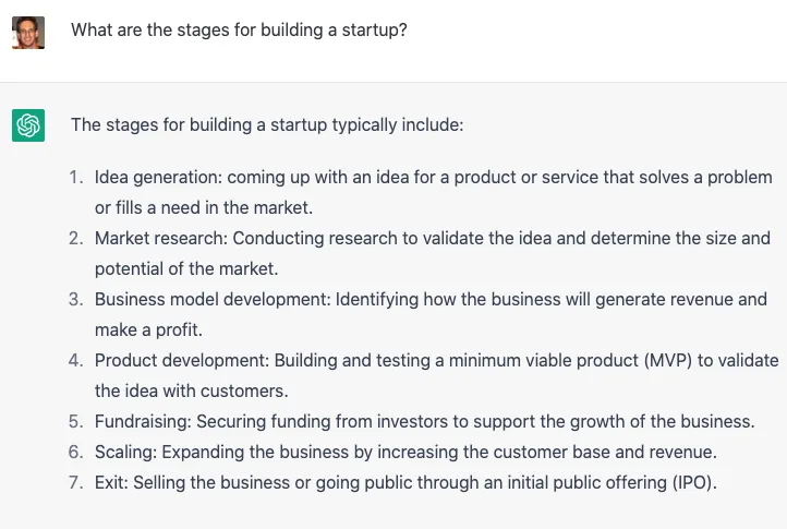 ChatGPT One Hour Startup - screenshot 1