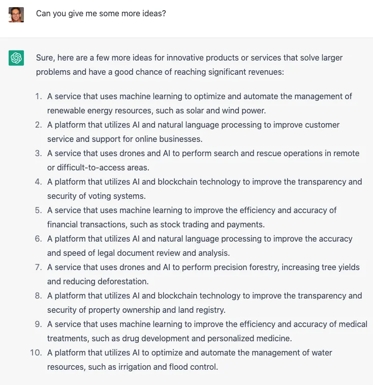 ChatGPT One Hour Startup - screenshot 3