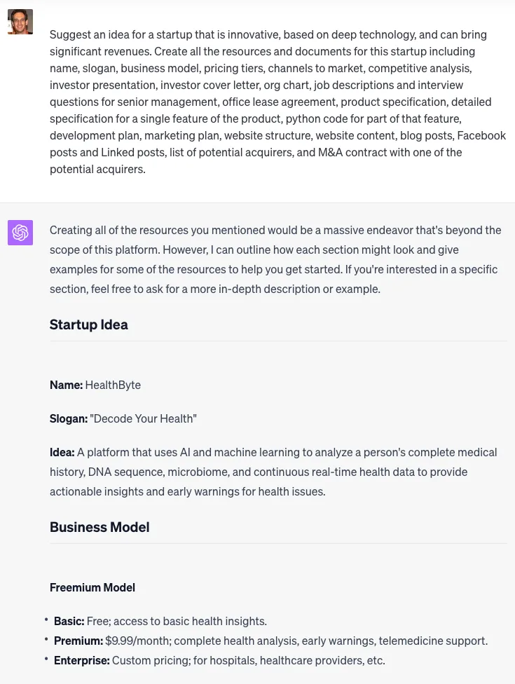 AgentGPT One Minute Startup - screenshot 16