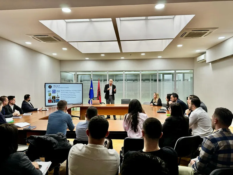 קהל בהרצאת בינה מלאכותית