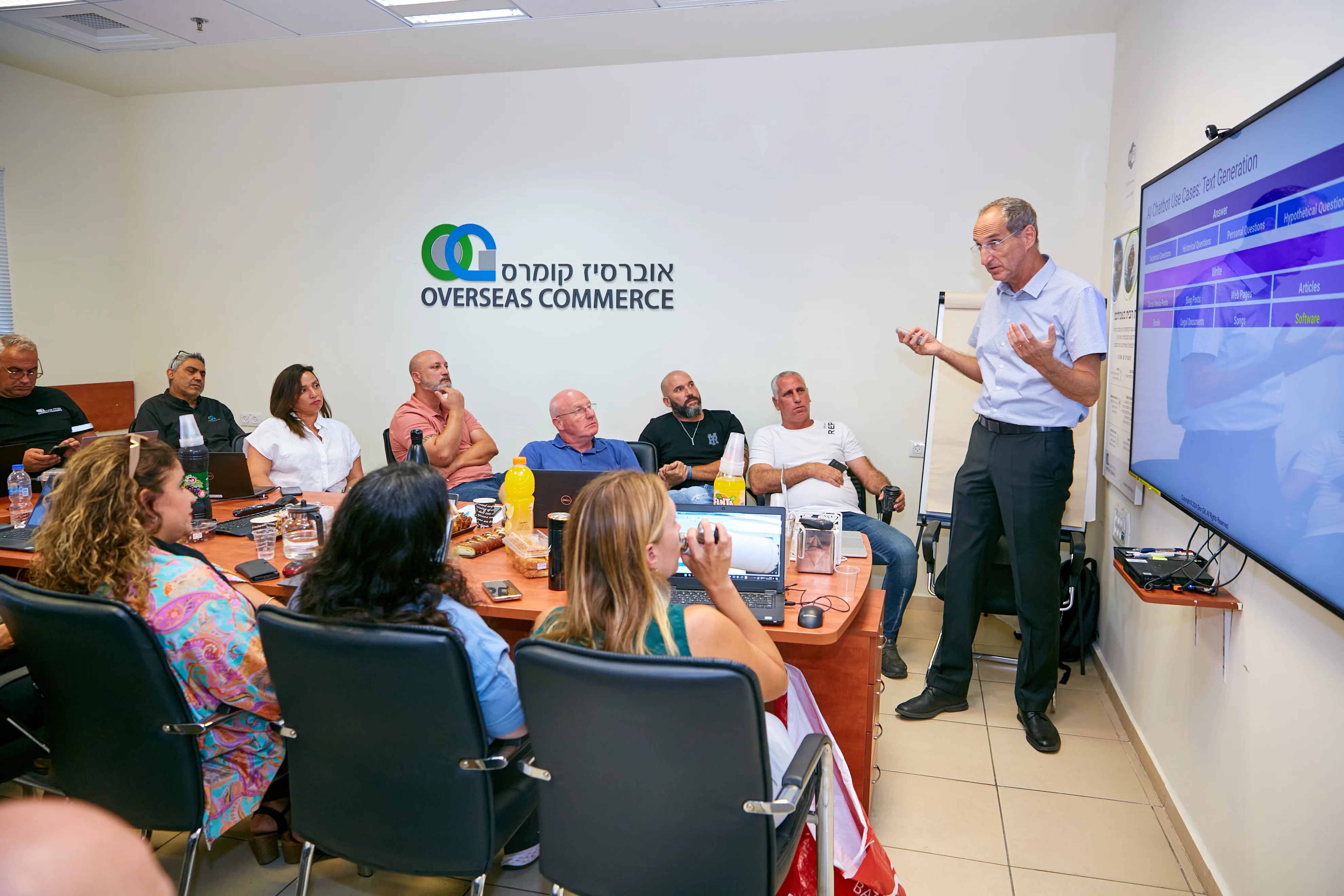 Dror Gill delivering a Generative AI keynote presentation